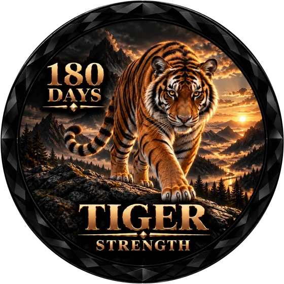 Tiger badge, Day 180